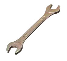 Ключ рожковый, 14 х 15 мм, желтый цинк Сибртех