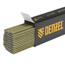 Электроды DER-46 Goldline, диам. 3 мм, 2,5 кг, рутил-целлюлозное покрытие Denzel Электроды DER-46 Goldline, диам. 3 мм, 2,5 кг, рутил-целлюлозное покрытие Denzel