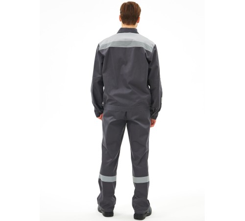 Костюм Липецк-2 СОП CH (тк.Смесовая,280) п/к, т.серый/св.серый