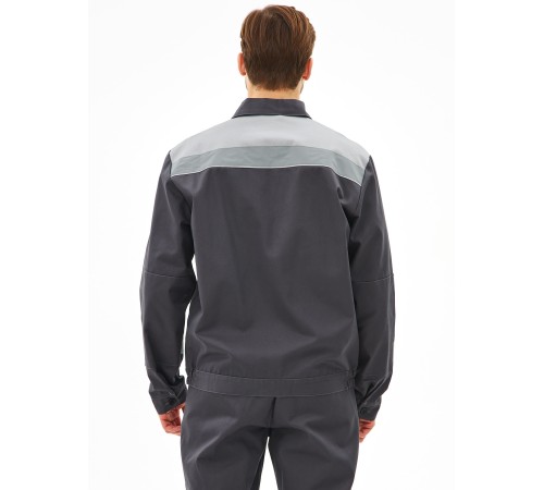 Костюм Липецк-2 СОП CH (тк.Смесовая,280) п/к, т.серый/св.серый