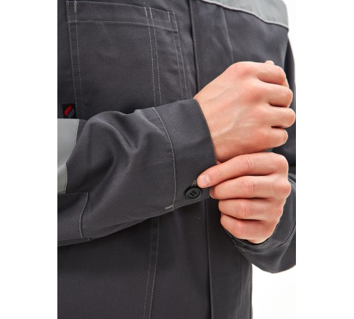 Костюм Липецк-2 СОП CH (тк.Смесовая,280) п/к, т.серый/св.серый