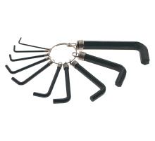 Набор ключей HEX, 10 шт, окисидированные, на кольце Sturm!