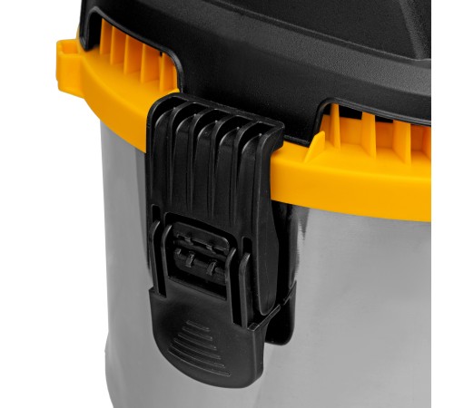 Пылесос строительный RVC30, 1400 Вт, бак 30 л, шланг 3 м, розетка с автосинхр. Denzel