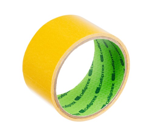 Лента клейкая двусторонняя, 50 мм х 5 м, на полипропиленовой основе Сибртех