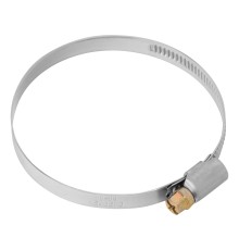 Хомуты нержавеющая сталь, Стандартное болтовое крепление 60-80 мм, 50 штук в упаковке, ширина 9 мм Сибртех