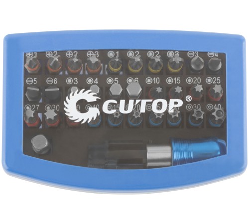 Набор бит в пластиковом боксе CUTOP Profi (32 предмета) CUTOP Набор бит в пластиковом боксе CUTOP Profi (32 предмета) CUTOP