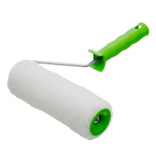 Валик "Искусственный мех" с ручкой, 200 мм, ворс 15 мм, D 48 мм, D ручки 6 мм, полиэстер Сибртех