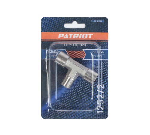 Переходник PATRIOT 1252/2 (тройник 1/4quot; MFF) Переходник PATRIOT 1252/2 (тройник 1/4quot; MFF)