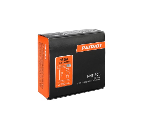 Гвозди PATRIOT PNT 30 S для пневмостеплера ANG 210 R Гвозди PATRIOT PNT 30 S для пневмостеплера ANG 210 R