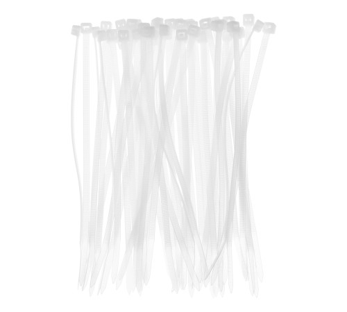 Хомуты, 150 х 3.6 мм, пластиковые, белые, 100 шт Сибртех