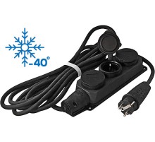 Удлинитель-шнур силовой влагозашищ., 3 гнезда, с заземлением, "СОЮЗ" КГ (3х1,5 мм) IP-44, 3700 Вт, 20 м РОС