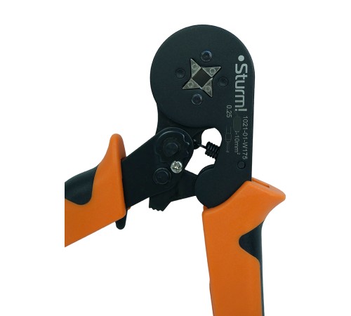 Пресс-клещи для втулочных наконечников 0.25-10 мм2, квадратн. профиль, Sturm!