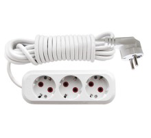Удлинитель электрический бытовой с заземлением "UNIVERSAL" 10 А, 2200 Вт, 3 гнезда, 3 м РОС