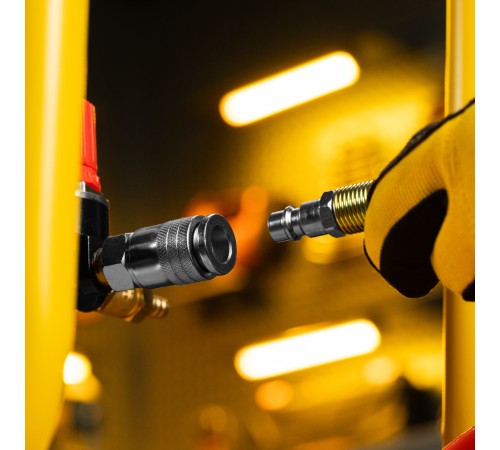 Компрессор безмасл. малошумный DLP-3000/100, 3 кВт, 2х1,5 кВт,100 л, 2850 об/мин,500 л/мин Denzel