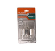 Коронка алмазн. По керам. Плитке и стеклу 60 х 55 мм,  с центрир. Сверл. Sturm!