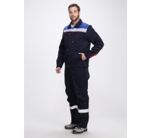 Костюм Фаворит-2 СОП (тк.Смесовая,210) п/к, т.синий/васильковый/красный