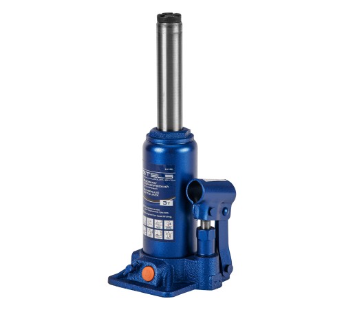 Домкрат гидравлический бутылочный, 3 т, H подъема 178-343 мм, в пластиковом кейсе Stels