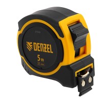 Рулетка 5м х 25мм, двухкомп. корпус, магнитный обрезиненный зацеп Denzel Рулетка 5м х 25мм, двухкомп. корпус, магнитный обрезиненный зацеп Denzel