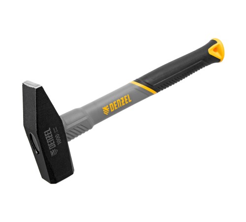 Молоток слесарный, 1000 г, кованый, фибергласовая рукоятка c TPR покрытием Denzel