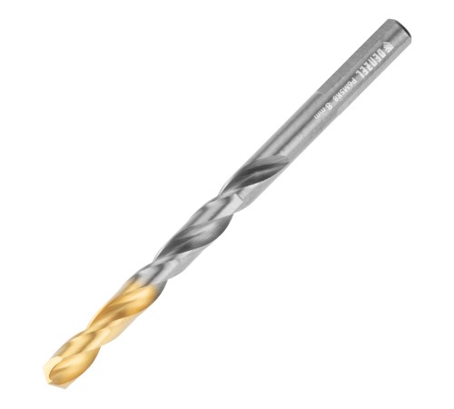 Набор сверл по металлу, 2-8мм, Р6М5К8-TiN, Golden Tip, 6 шт Denzel