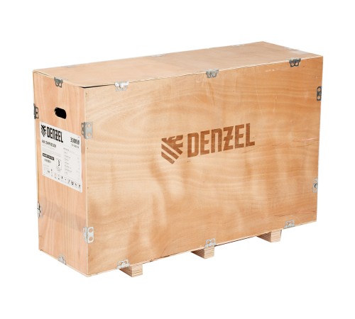 Компрессор безмасл. малошумный DLP-3000/100, 3 кВт, 2х1,5 кВт,100 л, 2850 об/мин,500 л/мин Denzel