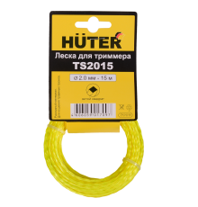 Леска Huter TS2015 для триммера, 2 мм, витой квадрат Леска Huter TS2015 для триммера, 2 мм, витой квадрат
