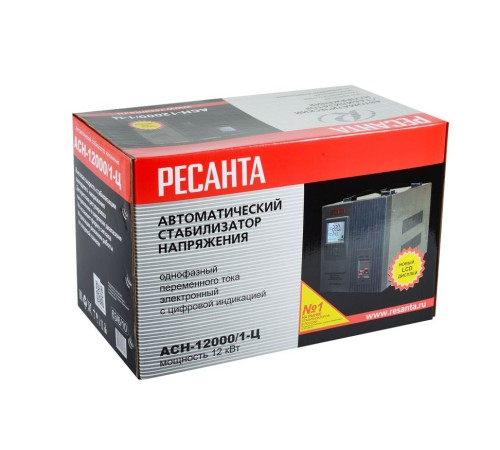 Стабилизатор напряжения РЕСАНТА АСН-12000/1-Ц Стабилизатор напряжения РЕСАНТА АСН-12000/1-Ц