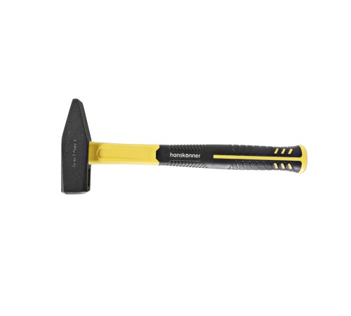 Молоток слесарный, кованый боек, 1000 г, фибергласовая рукоятка, Hanskonner