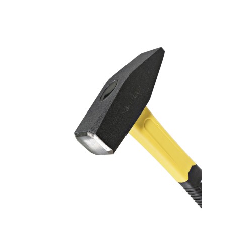 Молоток слесарный, кованый боек, 1000 г, фибергласовая рукоятка, Hanskonner