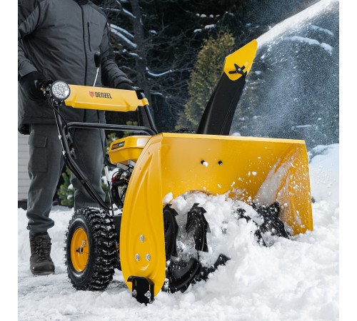 Бензиновая снегоуборочная машина SBM 610, 212 cc, ручной старт, фара Denzel Бензиновая снегоуборочная машина SBM 610, 212 cc, ручной старт, фара Denzel