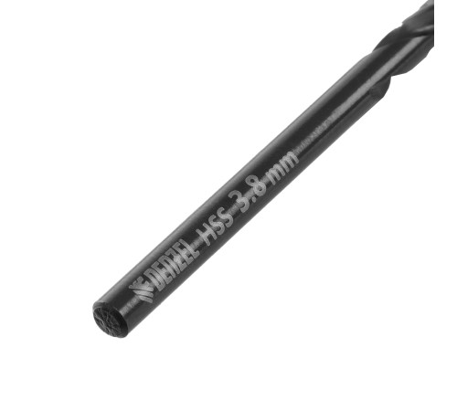 Сверло по металлу, 3,8 мм, HSS-Tin, Golden Tip, 10 шт. Denzel Сверло по металлу, 3,8 мм, HSS-Tin, Golden Tip, 10 шт. Denzel
