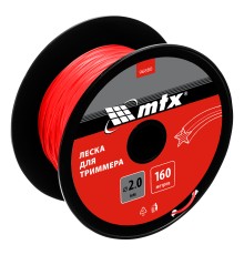 Леска для триммера звезда 2,0 мм х 160 м, на катушке //MTX Леска для триммера звезда 2,0 мм х 160 м, на катушке //MTX