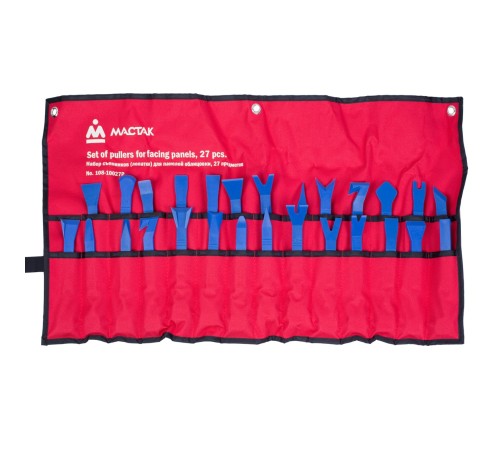 Набор съемников (лопатки) для панелей облицовки, 27 предметов МАСТАК 108-10027P