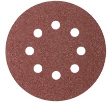 Круги абразивные шлифовальные перфорированные на ворсовой основе под "липучку" (Р24, 125 мм, 5шт.),  CUTOP Profi CUTOP