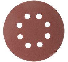 Круги абразивные шлифовальные перфорированные на ворсовой основе под "липучку" (Р220, 125 мм, 5шт.), CUTOP Profi CUTOP