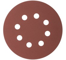 Круги абразивные шлифовальные перфорированные на ворсовой основе под "липучку" (Р240, 125 мм, 5шт.), CUTOP Profi CUTOP