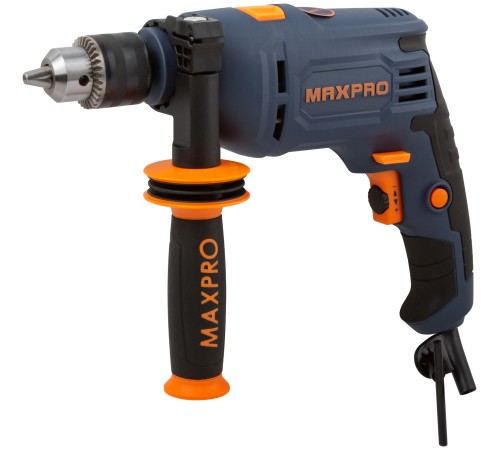 MAX-PRO Дрель ударная 600 Вт; 0-2800 об/мин; ключевой патрон 1,5-13 мм; 1,6 кг; антивибрационная ручка; резиновые вставки; кор. MPID600V MAX-PRO Дрель ударная 600 Вт; 0-2800 об/мин; ключевой патрон 1,5-13 мм; 1,6 кг; антивибрационная ручка; резиновые вставки; кор. MPID600V