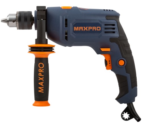 MAX-PRO Дрель ударная 600 Вт; 0-2800 об/мин; ключевой патрон 1,5-13 мм; 1,6 кг; антивибрационная ручка; резиновые вставки; кор. MPID600V MAX-PRO Дрель ударная 600 Вт; 0-2800 об/мин; ключевой патрон 1,5-13 мм; 1,6 кг; антивибрационная ручка; резиновые вставки; кор. MPID600V