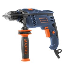 MAX-PRO Дрель ударная 710 Вт; 0-3000 об/мин; ключевой патрон 1,5-13 мм; 2 кг; антивибрационная ручка; резиновые вставки; кор. MPID710/13V