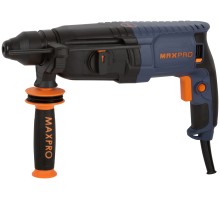 MAX-PRO Перфоратор монтажный 800 Вт; 0-1200 об/мин; 2,8 Дж; 3 режима; Д/Б/М-30/26/13; 3,2 кг; SDS-PLUS; антивибрационная ручка; резиновые вставки; рез MPRH800/26V