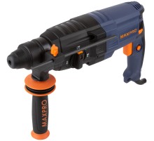 MAX-PRO Перфоратор монтажный 800 Вт; 0-1100 об/мин; 2,8 Дж; 3 режима; Д/Б/М-30/26/13; 3,4 кг; SDS-PLUS; антивибрационная ручка; резиновые вставки; рез MPRH800/26VP