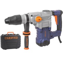 MAX-PRO Перфоратор демонтажный 1600 Вт; 630 об/мин; 9 Дж; бетон 50 мм; 7,3 кг; SDS-MAX; антивибрационная ручка; резиновые вставки; резиновый кабель; н MPRH1600/50M
