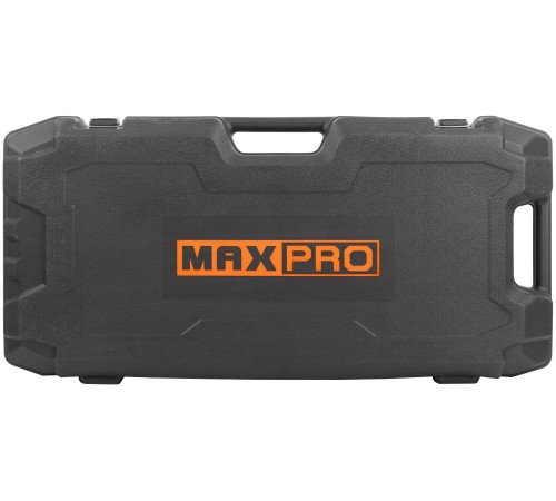 MAX-PRO Молоток отбойный электрический 1700 Вт; 1900 уд/мин; 60 Дж; 30 мм HEX; 14 кг; резиновый кабель; дополнительные щетки; кейс MPDH1700/14H