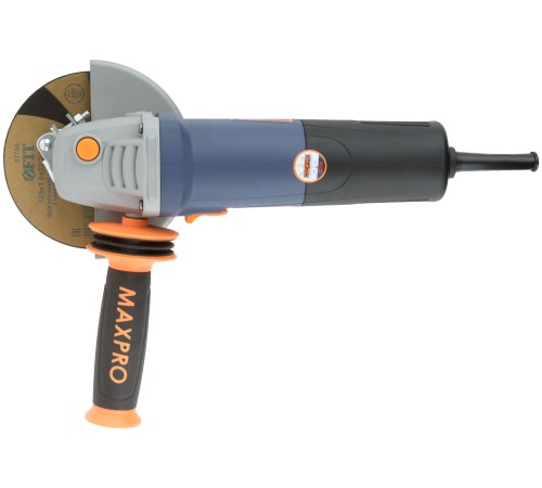 MAX-PRO Шлифмашина угловая 950 Вт; 3000-11000 об/мин; быстрозажимной кожух 125 мм; регулировка оборотов; антивибрационная ручка; дополнительные щетки;  MAX-PRO Шлифмашина угловая 950 Вт; 3000-11000 об/мин; быстрозажимной кожух 125 мм; регулировка оборотов; антивибрационная ручка; дополнительные щетки;