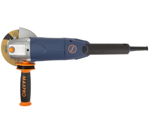 MAX-PRO Шлифмашина угловая 950 Вт; 11000об/мин; быстрозажимной кожух 125мм; длинная; антивибрационная ручка; 2,3 кг; кор. MPAG950/125Q MAX-PRO Шлифмашина угловая 950 Вт; 11000об/мин; быстрозажимной кожух 125мм; длинная; антивибрационная ручка; 2,3 кг; кор. MPAG950/125Q