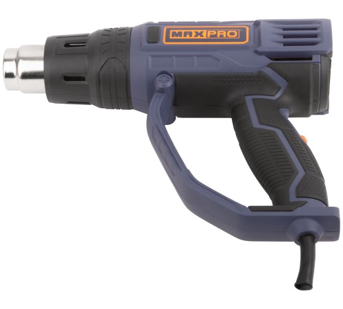 MAX-PRO Фен технический 2000 Вт; 60/350/600°C; 500 л/мин; 0,76 кг; резиновый кабель; резиновые вставки; кор. MPHG2001 MAX-PRO Фен технический 2000 Вт; 60/350/600°C; 500 л/мин; 0,76 кг; резиновый кабель; резиновые вставки; кор. MPHG2001