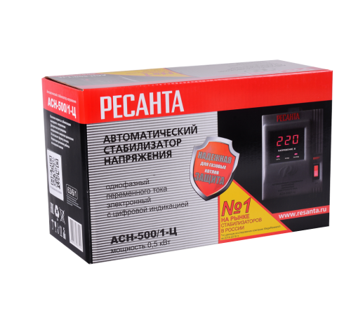Стабилизатор напряжения РЕСАНТА АСН-500/1-Ц Стабилизатор напряжения РЕСАНТА АСН-500/1-Ц