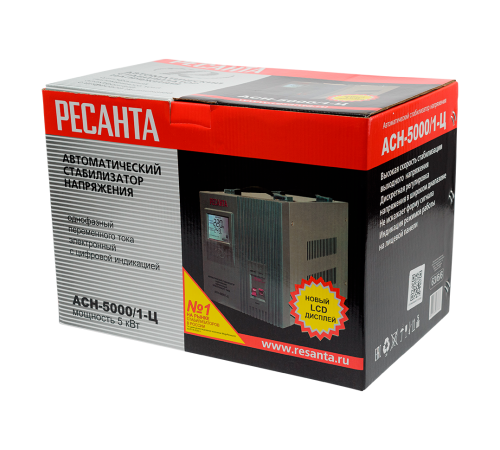 Стабилизатор напряжения РЕСАНТА АСН-5000/1-Ц
