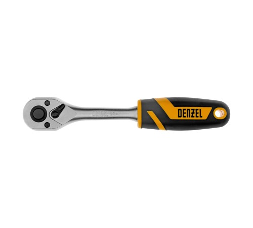Ключ-трещотка 3/8", 90 зубьев, с быстрым сбросом, CrV Denzel Ключ-трещотка 3/8", 90 зубьев, с быстрым сбросом, CrV Denzel