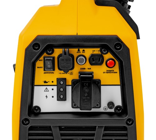 Генератор инверторный GS-1100iS, 1,1 кВт, 230 В, закрытый корпус, ручной старт DENZEL